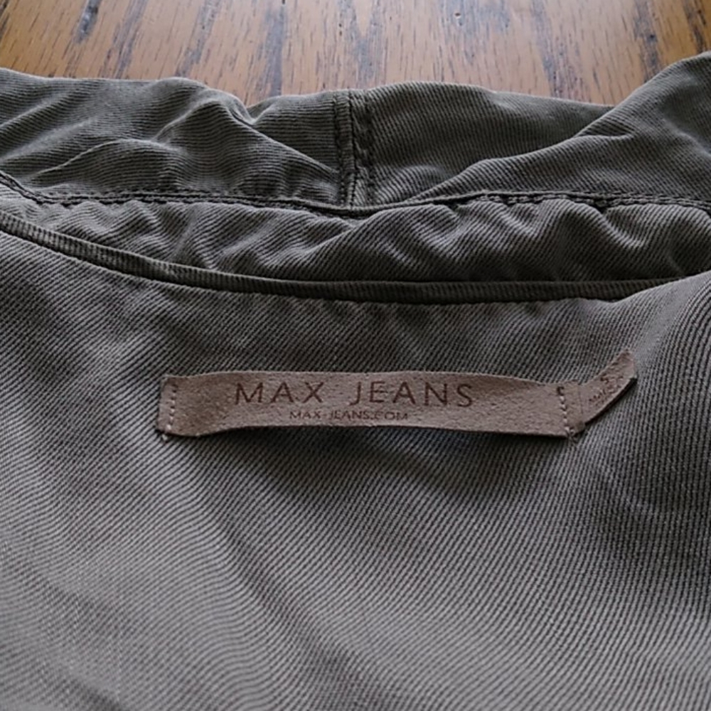 Max Studio Army Green Very Soft Jacket Size S - image 6